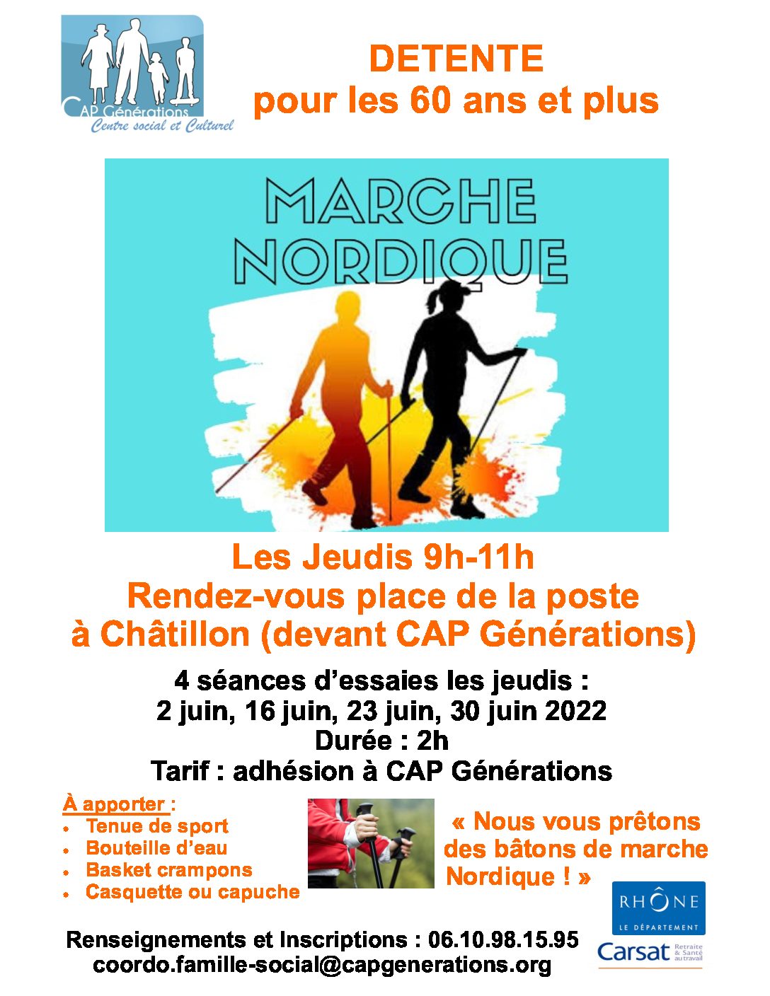 NOUVEAU : Marche Nordique « DETENTE »