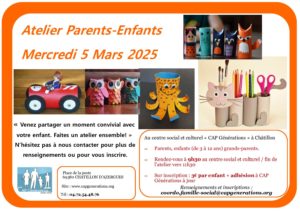 Lire la suite à propos de l’article Atelier créatif Parents-Enfants !