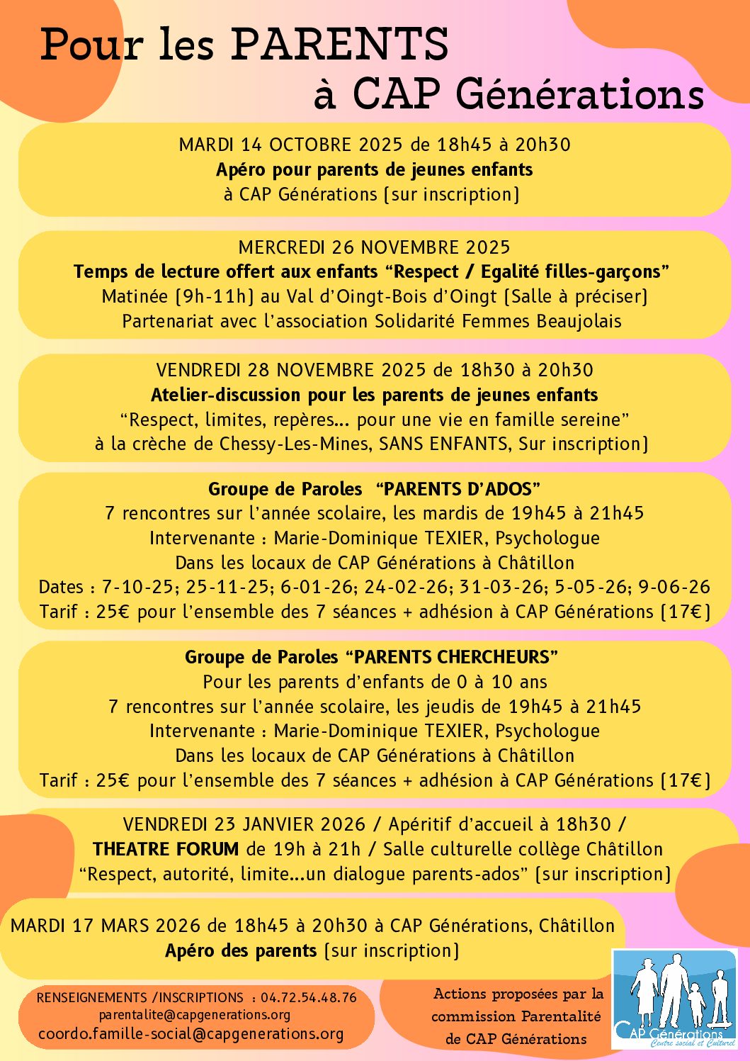 Lire la suite à propos de l’article Actions pour les parents !