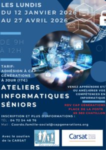 Lire la suite à propos de l’article Ateliers Informatique CHATILLON !