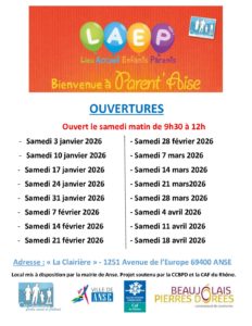 Lire la suite à propos de l’article LAEP PARENT&rsquo;AISE 2026 !