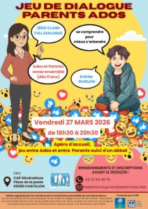 Lire la suite à propos de l’article Soirée pour les Parents et Ados !