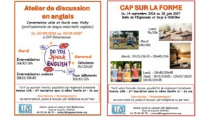 Lire la suite à propos de l’article Activités adultes, saison 2026/2027