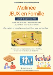 Lire la suite à propos de l’article Matinée pour les Familles !