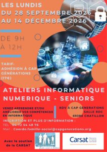 Lire la suite à propos de l’article Ateliers informatique pour les seniors !