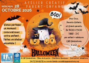 Lire la suite à propos de l’article Atelier créatif  « HALLOWEEN » !